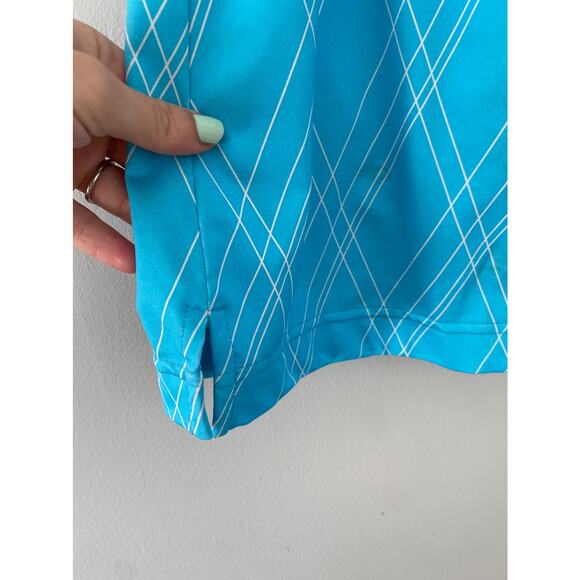 Page & Tuttle Womens Printed Skort Sz Large Blue Pull On Pockets - Picture 2 of 9